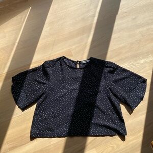 Farrow Bell Sleeved Cropped Top